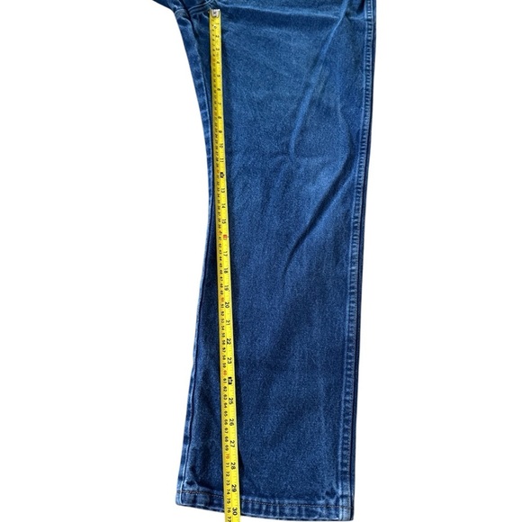 Wrangler Mens Cowboy Cut Original Fit Jeans 36X30 Blue Straight Leg 1013MWZ - Picture 4 of 6